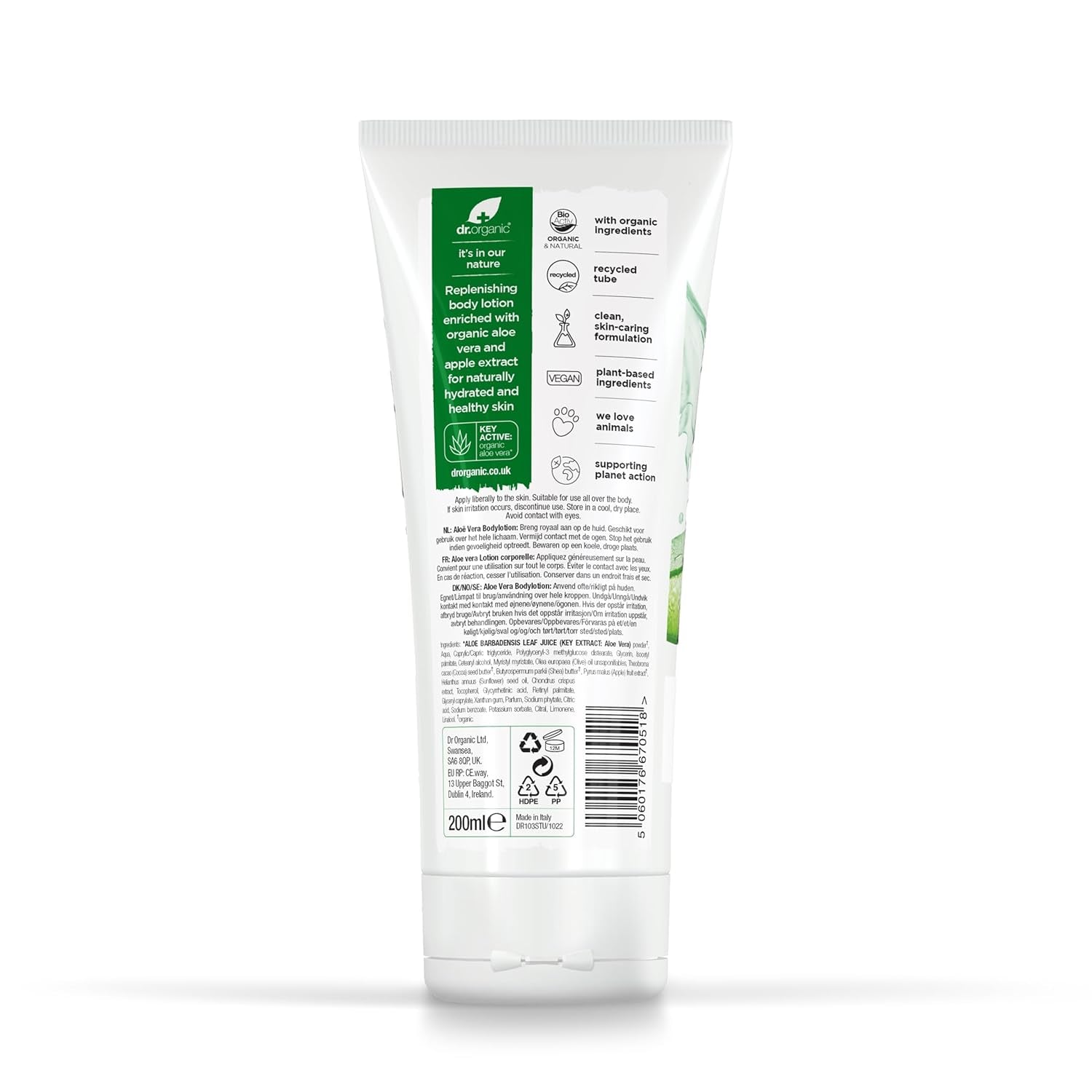 Organic Doctor Organic Aloe Vera Skin Lotion, 6.8 Fl.Oz.