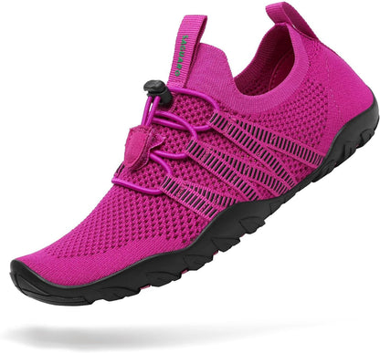 Water Shoes for Women Men, Quick-Dry Barefoot Swim Shoes | Non-Slip Aqua Shoes with Drainage Holes, Breathable, Lightweight, for Beach, Pool, River Boating, Yoga, Walking