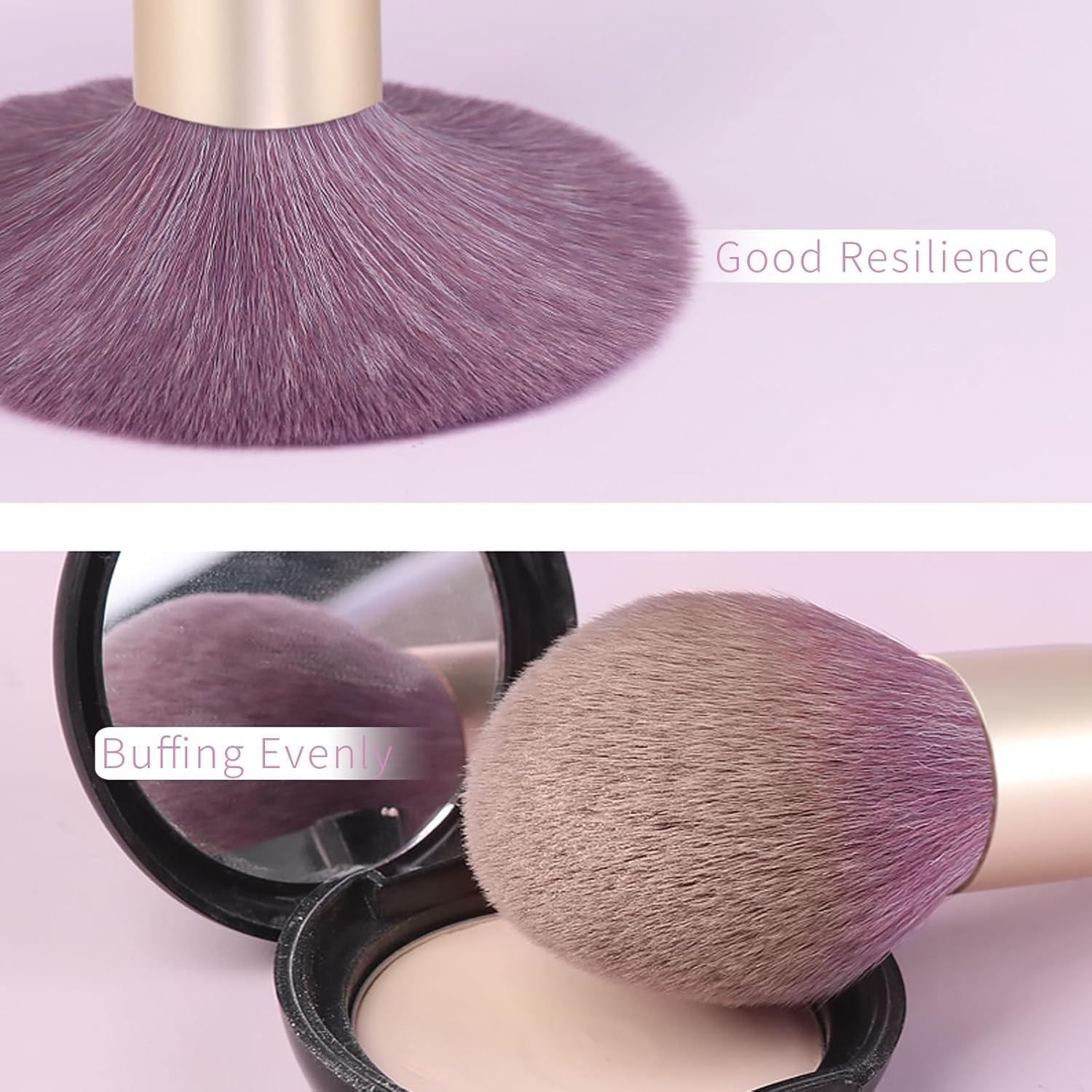 Purple Makeup Brushes Set with Case, Vegan Makeup Brush Set Professional, Colorful Cosmetic Brushes Makeup Set, Natural Fiber Make up Brushes Vegan, Make up Brushes Set Professional.