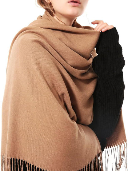 Womens Thick Oversized Pashmina Shawl Wrap Scarves Soft Winter Warm Blanket | Womens Gifts Extra Large Long Wayfarer Travel Blanket