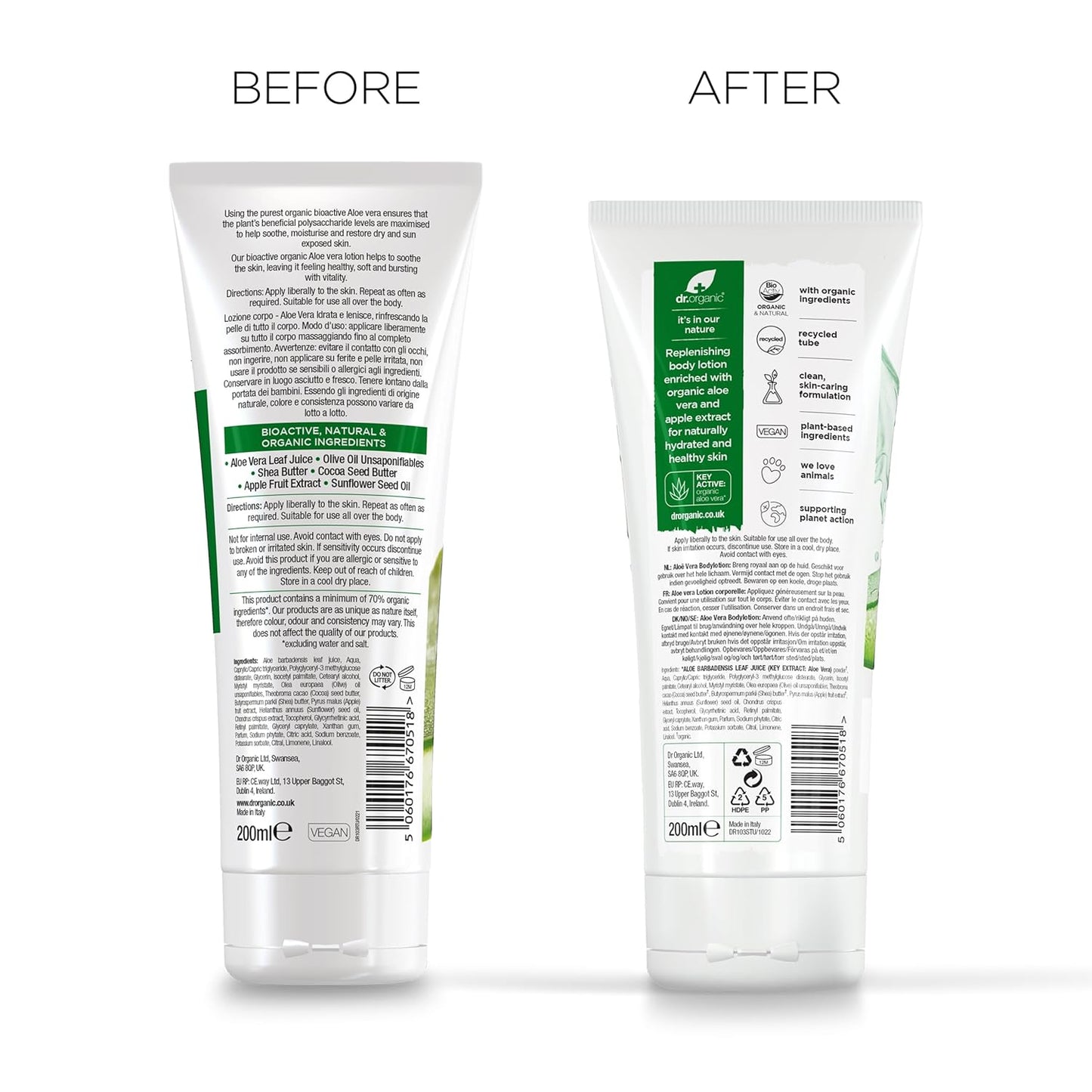 Organic Doctor Organic Aloe Vera Skin Lotion, 6.8 Fl.Oz.