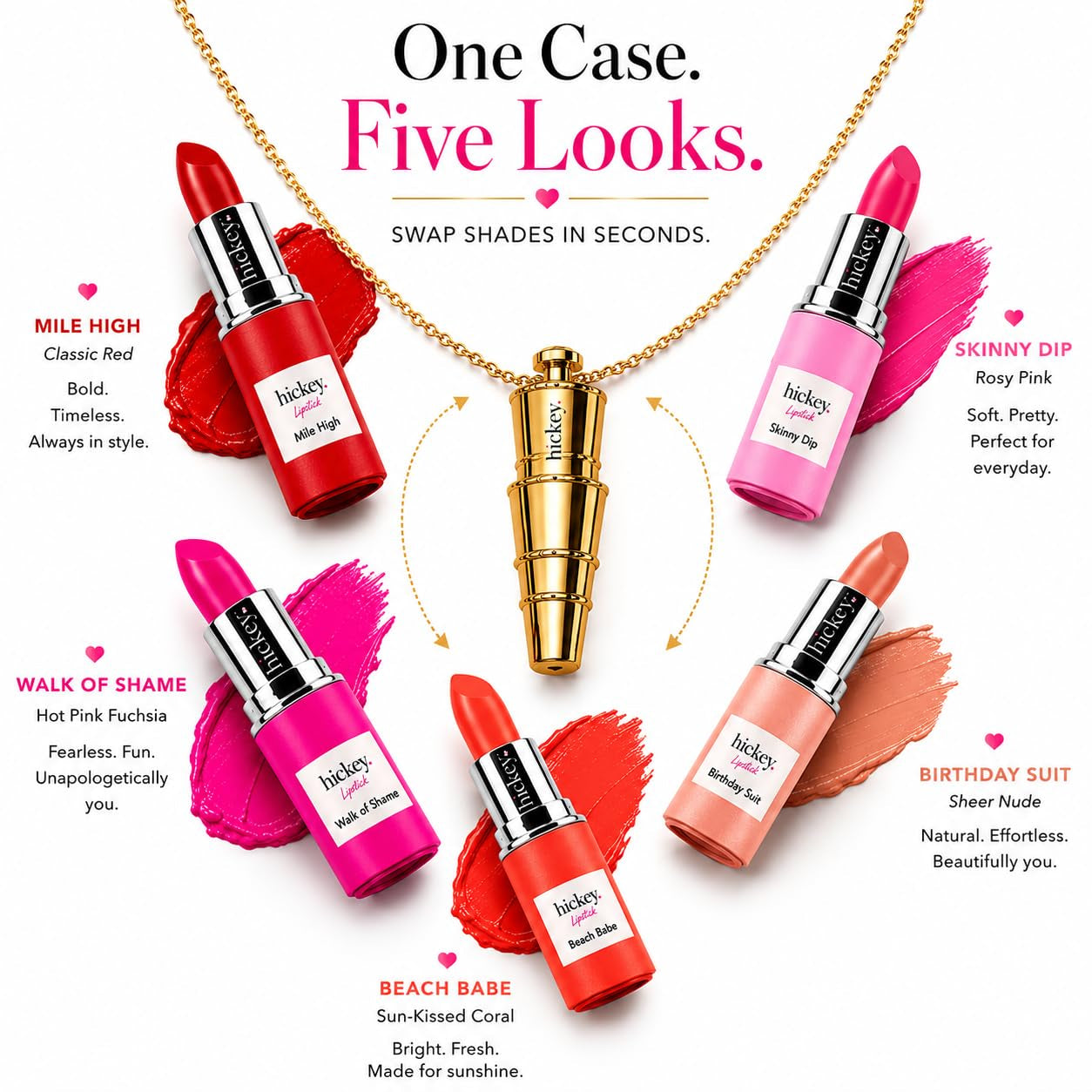 Fashion Week Refill Collection | 5 Essential Organic Lipstick Refills |  Lipstick