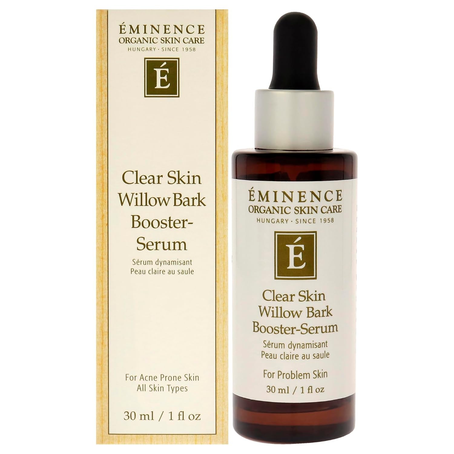 Organic Skincare  Organic Clear Skin Willow Bark Booster Serum,1 Ounce